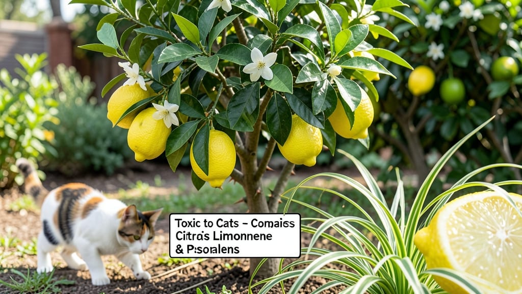Is Lemon Plant Toxic to Cats: Symptoms, Risk Levels, and Safe Alternatives
