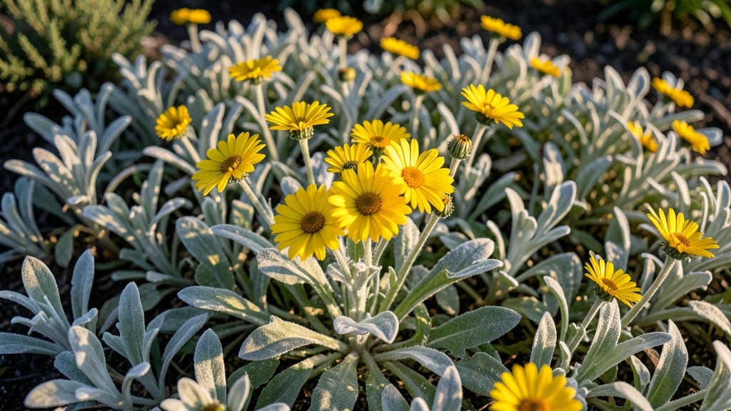 Blackfoot Daisy with Silver Foliage