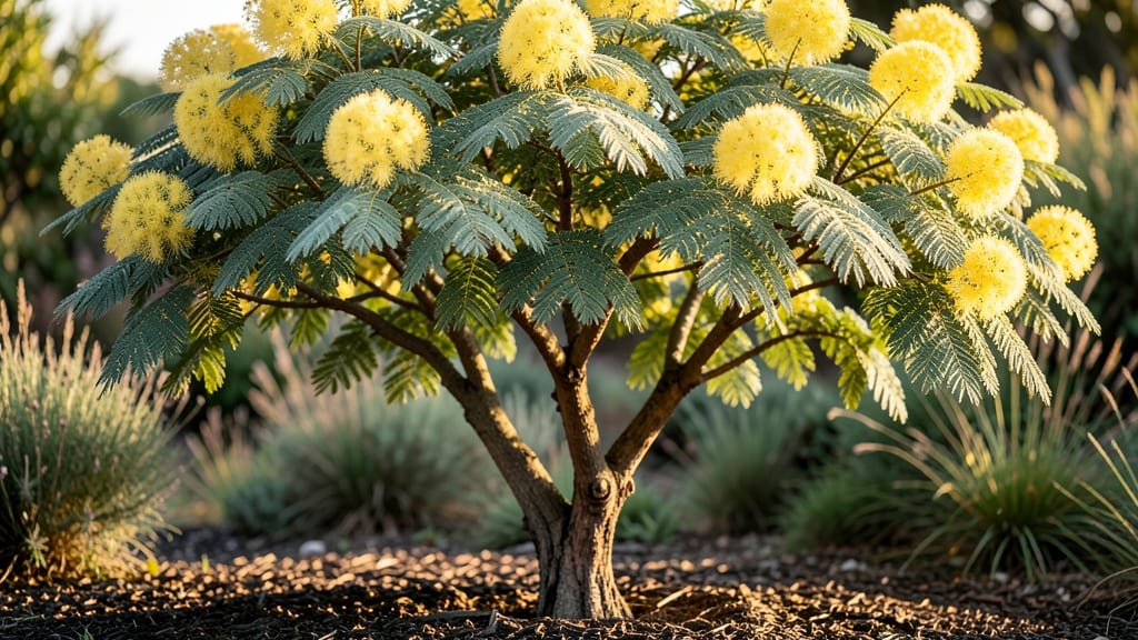 Mimosa Plants With Yellow Flowers: Sun-Kissed Beauty That Thrives in Heat