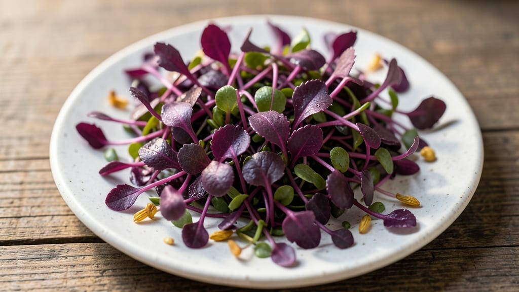 Purple Dragon Carrot Microgreens
