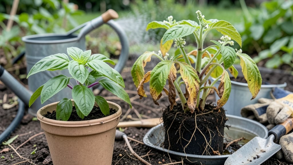 Basil Wilted After Transplant: Root Boost Fix for Wilting Leaves