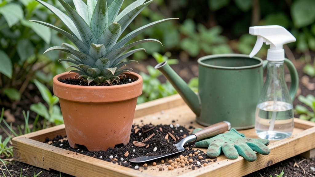 Repotting Pineapple Plants: Tropical Growth Hack for Larger Fruits