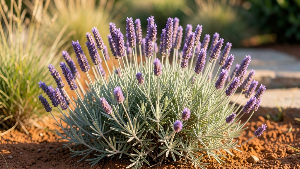 Spanish Eyes Lavender Plant: Fragrant Purple Blooms Thriving in Containers