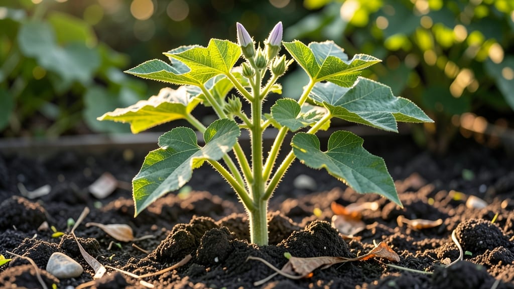 Okra Plant Sprouts: Harvest-Ready Greens in Just 14 Days