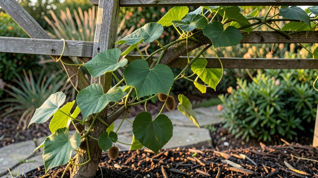 Kiwi Vine On Fence: Twisting Green Privacy Shield in 6 Months