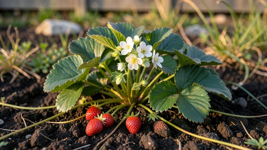 Grown Strawberry Plants: Sweet Fruit in Just 3 Months From Bare Roots