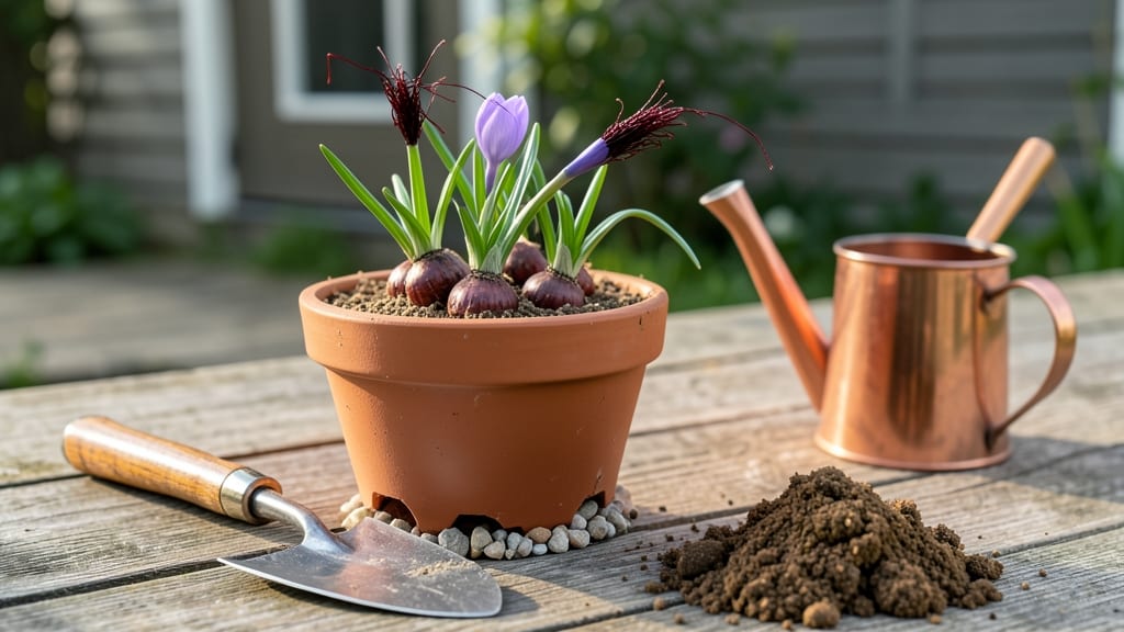 How to Plant Saffron Bulbs in Pots: Golden Harvest in Compact Containers