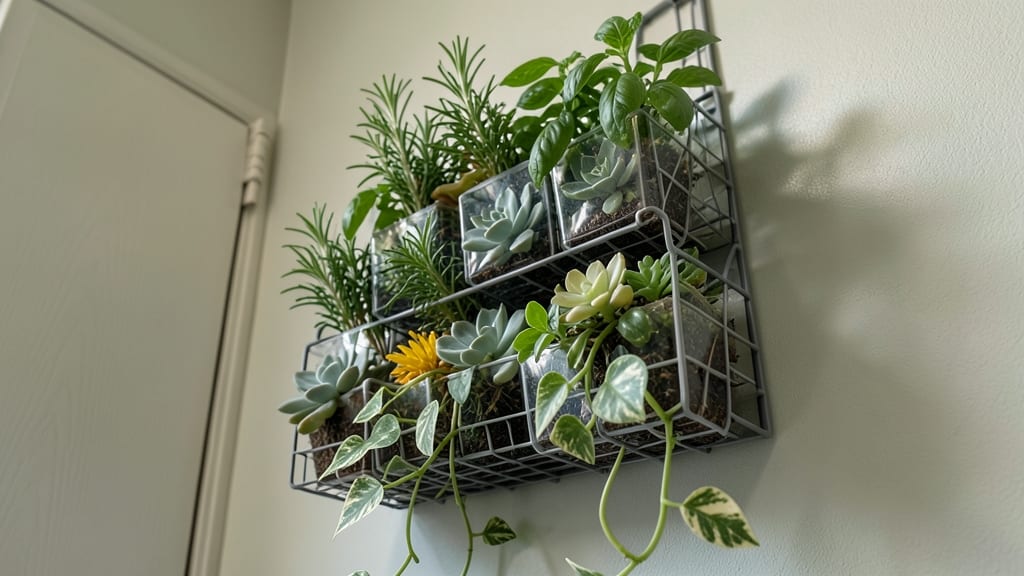 Over-the-Door Plant Organizer