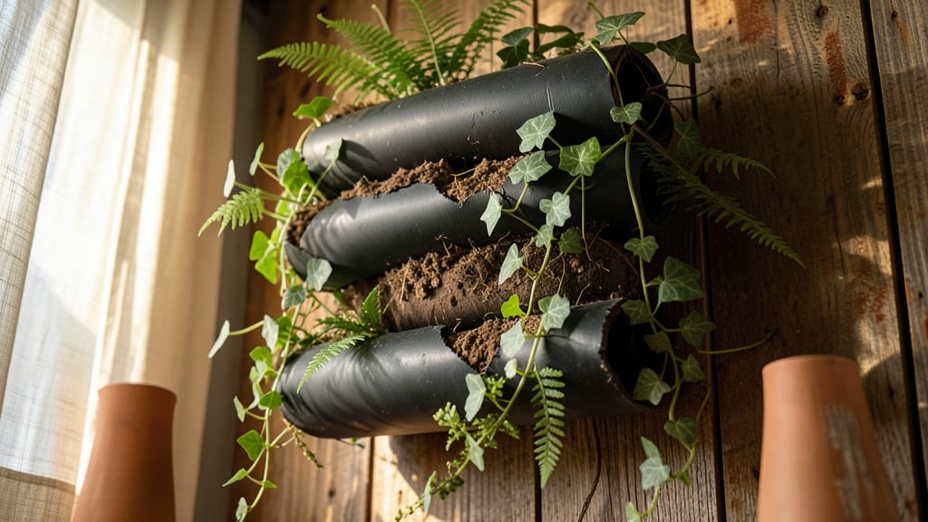 Bicycle Inner Tube Vertical Planters