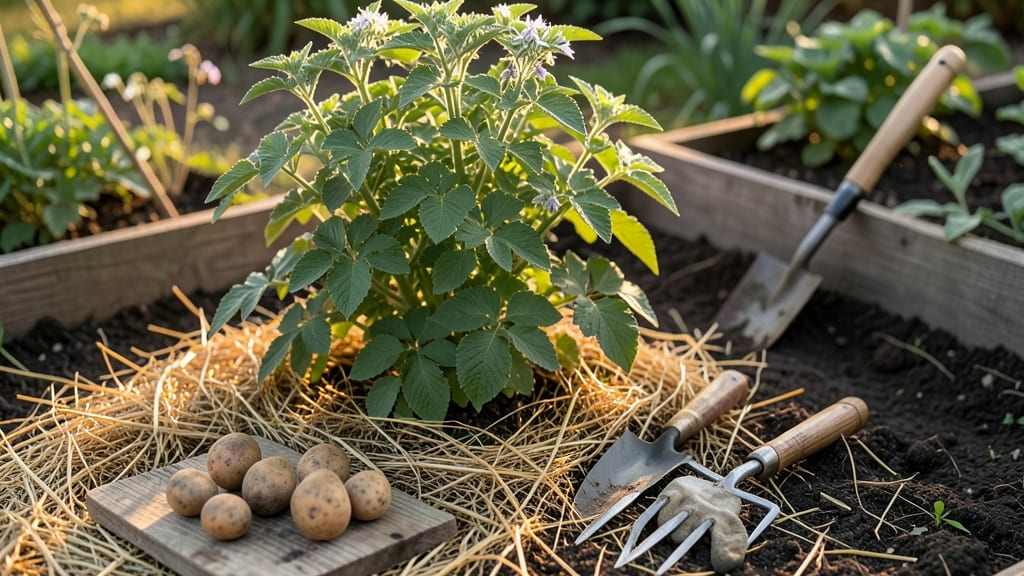 Planting Potatoes Under Hay: Frost-Proof Method for Higher Yields