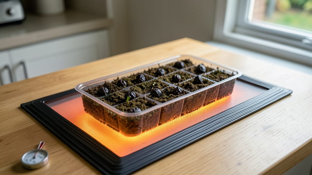 Heat Mat Germination Setup