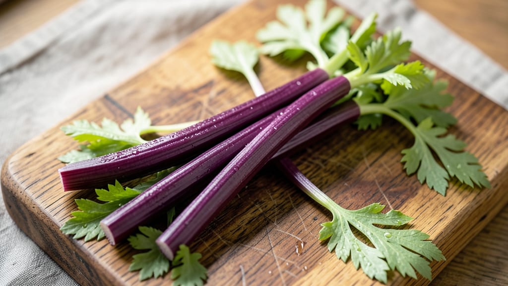 Purple Stemmed Celery for Salads