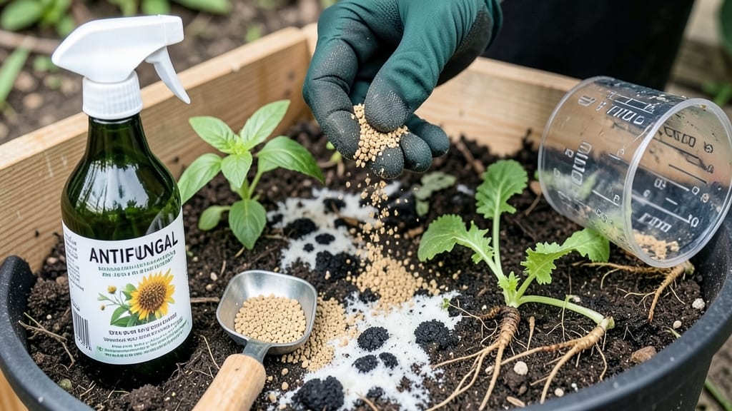 Antifungal for Plant Soil: Prevents Rot and Revives Stressed Roots