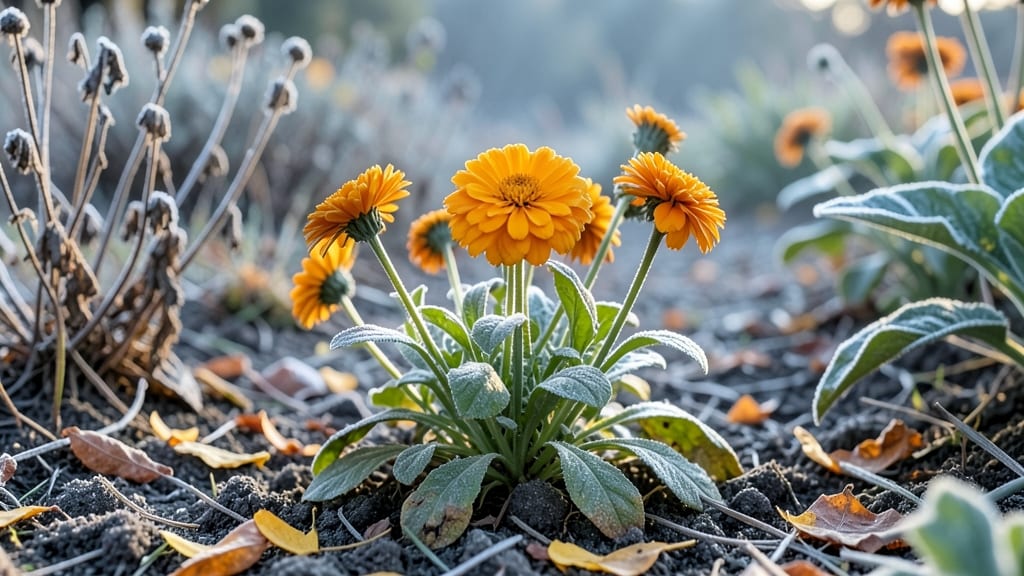Calendula Flowers for Winter Color