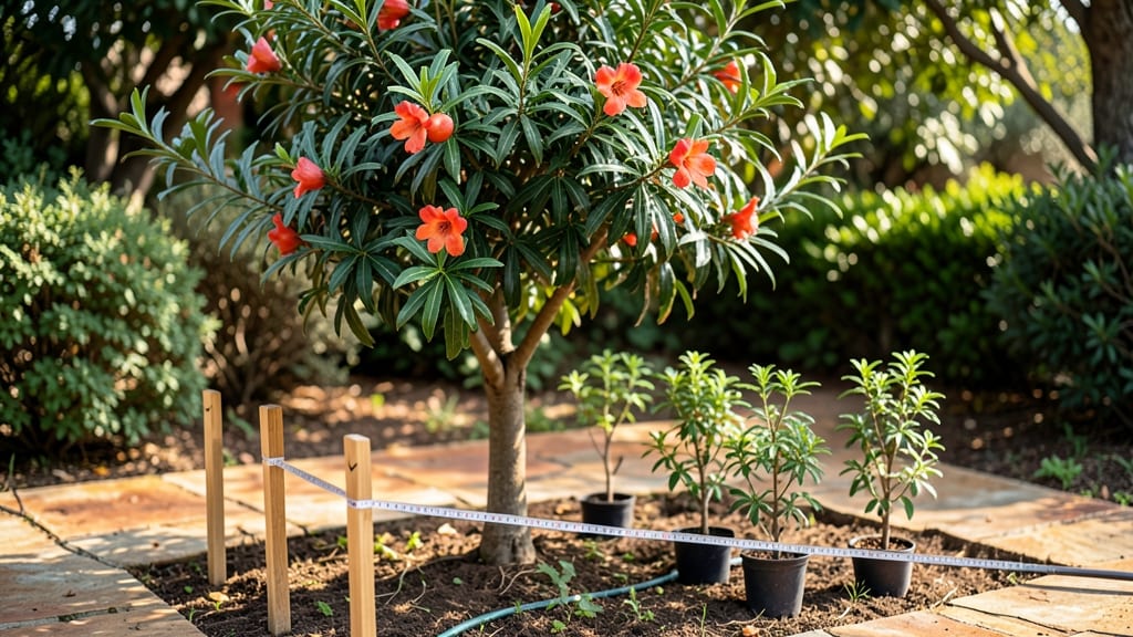 Pomegranate Tree Spacing: Proven Inches for Sunlight, Roots & Fruit Success