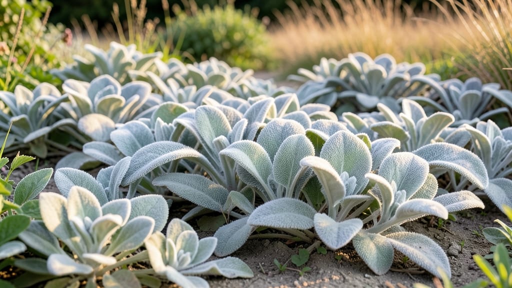 Lamb's Ear for Velvety Silver Foliage
