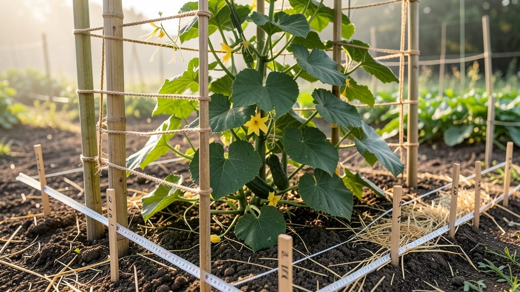 Pickling Cucumber Plant Spacing: 18- to 24-Inch Grid for Bushels of Crunchy Snack Cucumbers