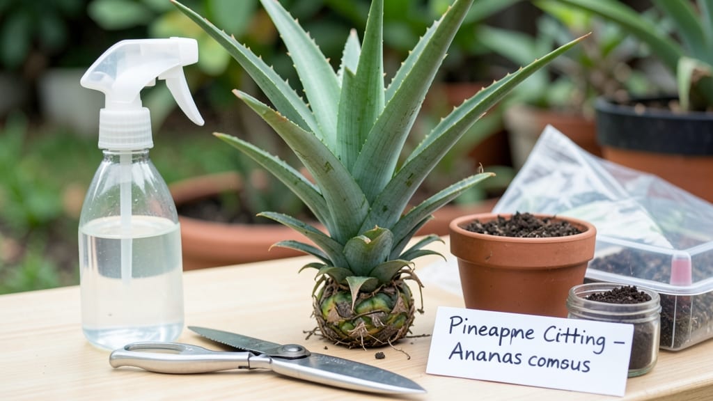 Pineapple Plant Cuttings: Rooting Success in Water or Soil